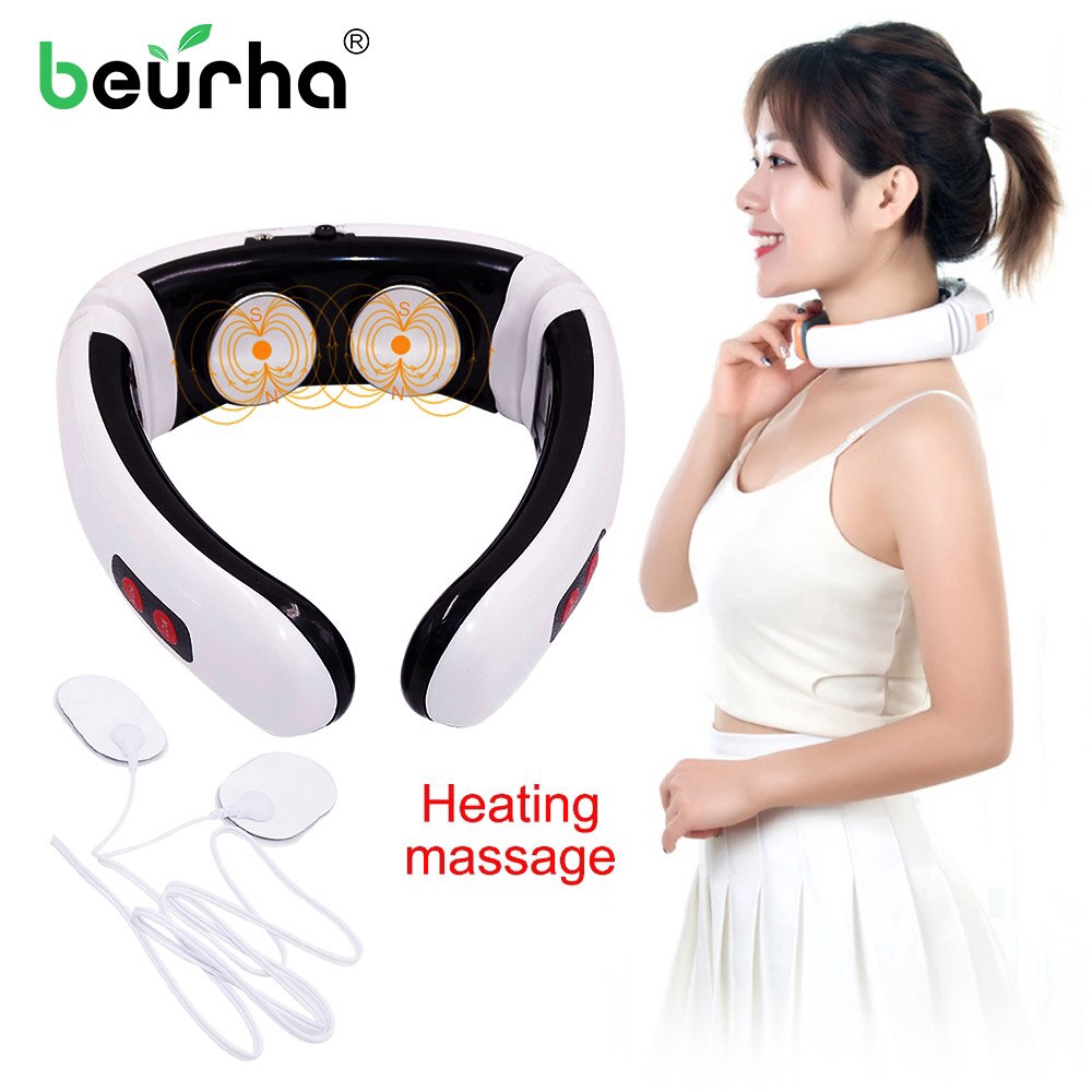 Electric Neck Massager Tens Acupuncture Body Massage Muscle Digital Therapy Machine For health Care