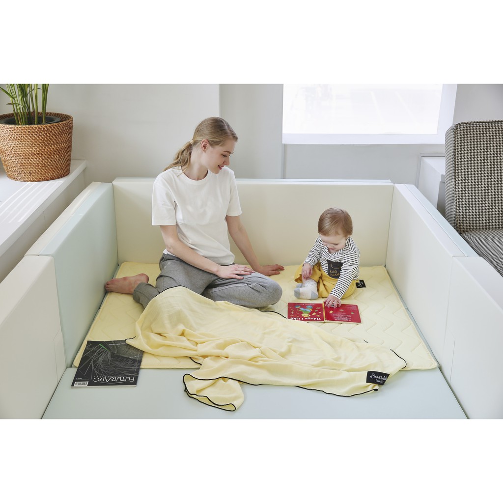 Chăn/ Mền Hè Muslin  mỏng nhẹ thoáng mát cho bé nhập khẩu Bonitabebe HQ