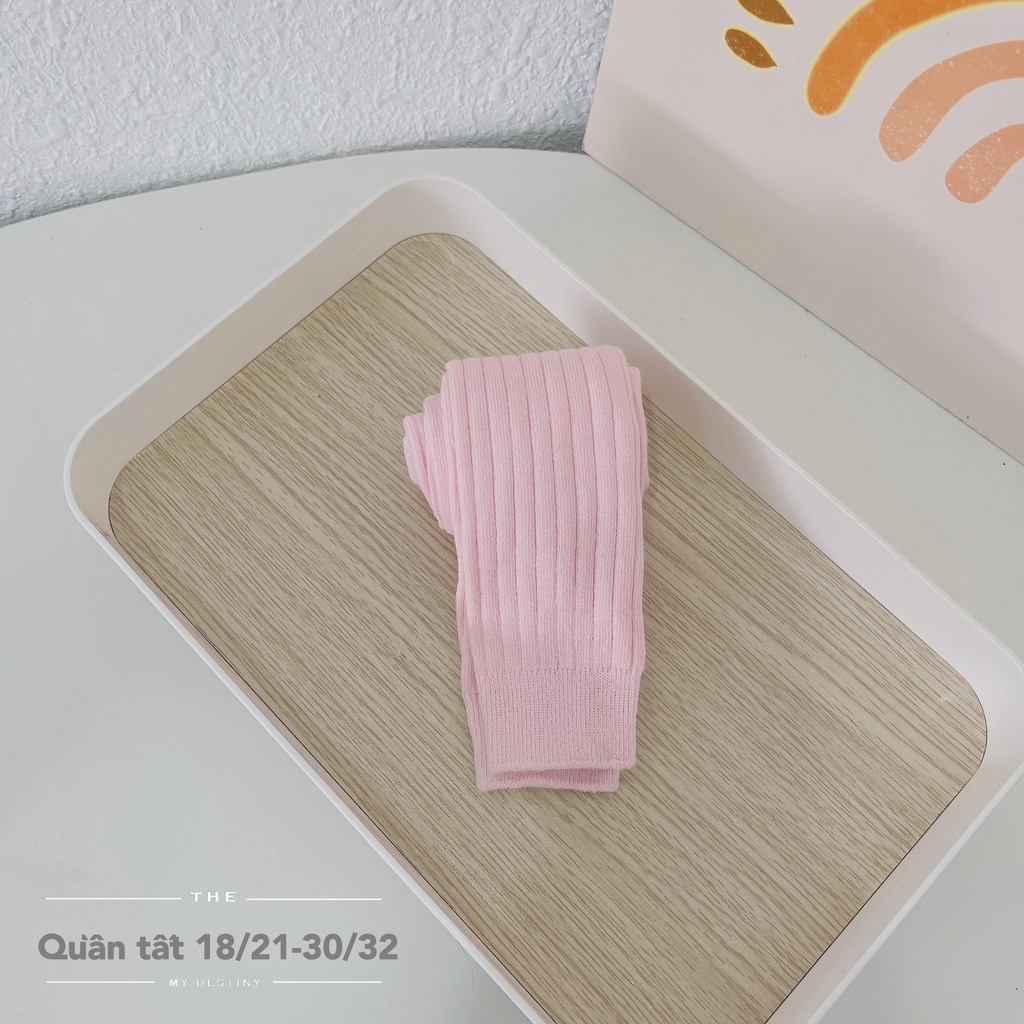 Quần legging trơn bé gái hàng quảng châu, quần tất len trơn màu xinh xắn cho bé