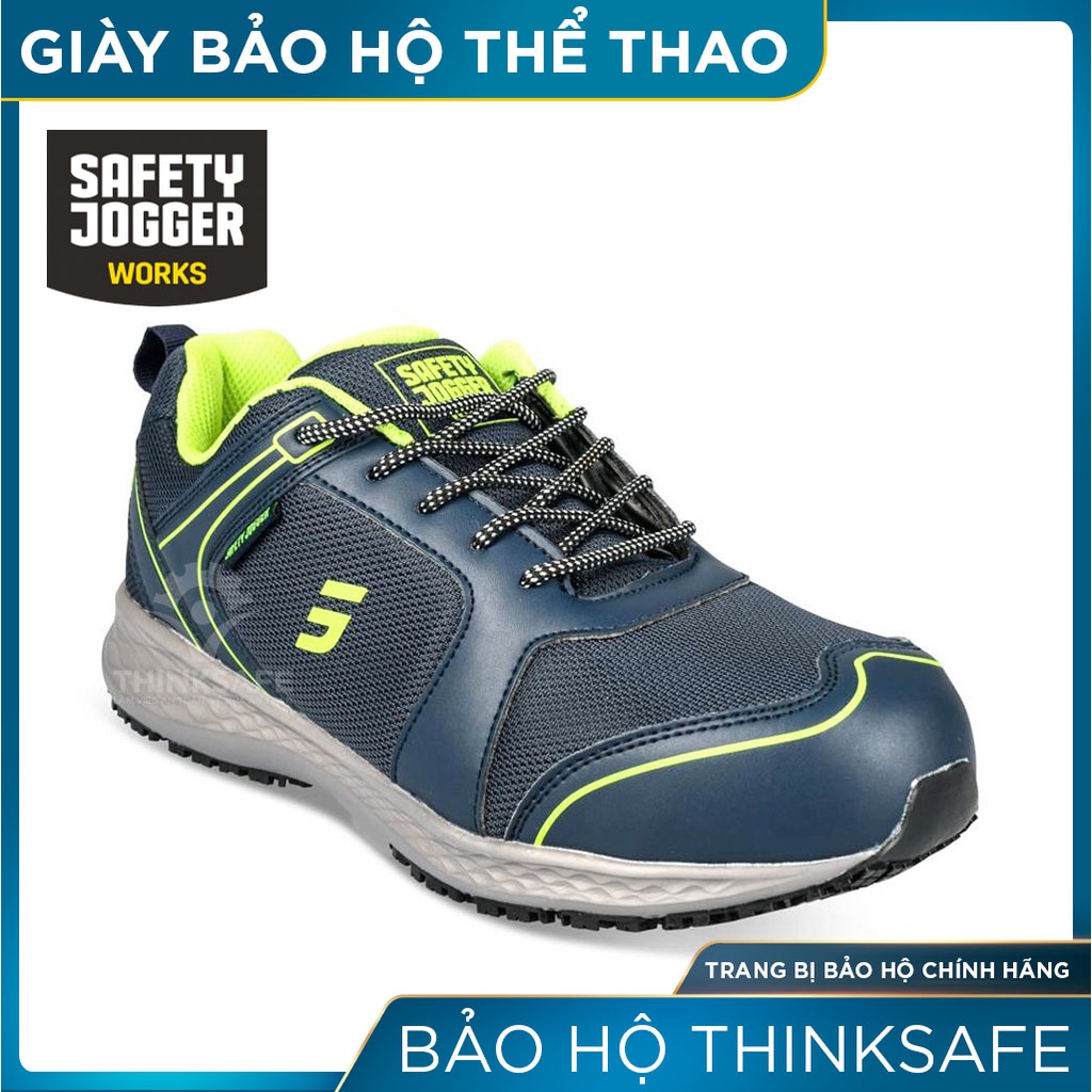 Giày bảo hộ lao động Jogger Thinksafe kiểu dáng thể thao, thoáng khí, siêu nhẹ, chống trơn trượt, chống dập ngón - Balto