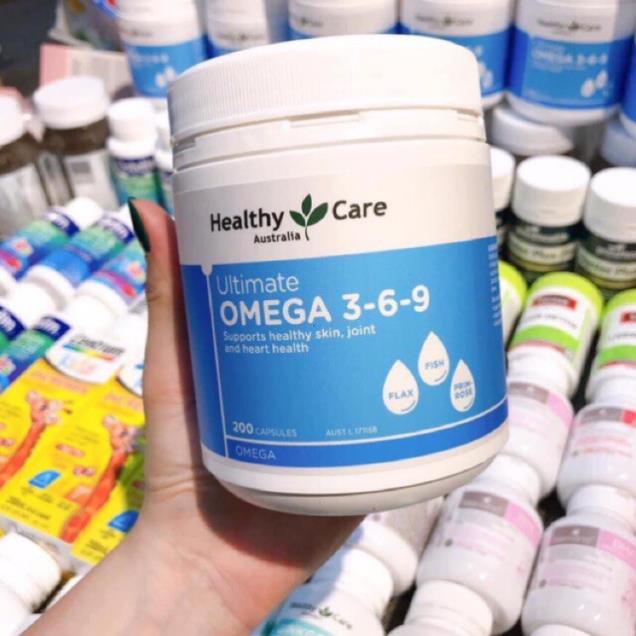 Omega 3 6 9 Healthy Care Ultimate Của Úc (200 Viên) - Dưỡng chất cần thiết cho sức khỏe và tim mạch