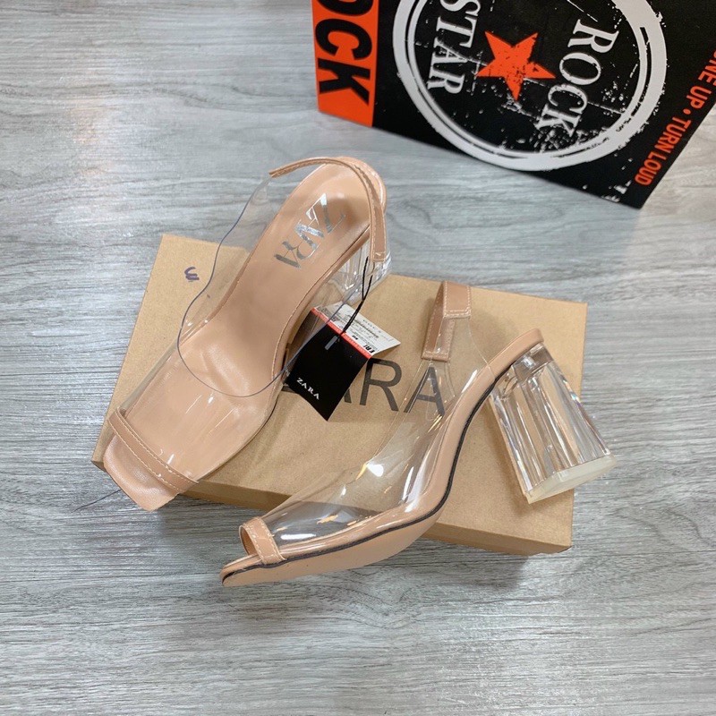 Giầy zara quai trong gót trụ