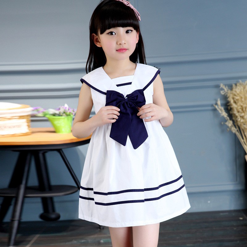 Đầm Công Chúa Sát Nách Chất Liệu Cotton Cho Bé Gái