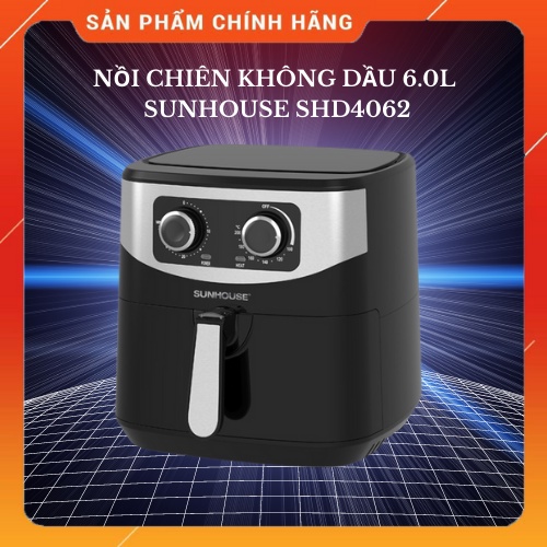 Nồi chiên không dầu 6L SUNHOUSE SHD4062