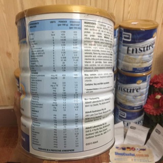 Ensure Úc 850g có 2 vị lựa chọn: Vị Vanilla và Chocolate ạ!