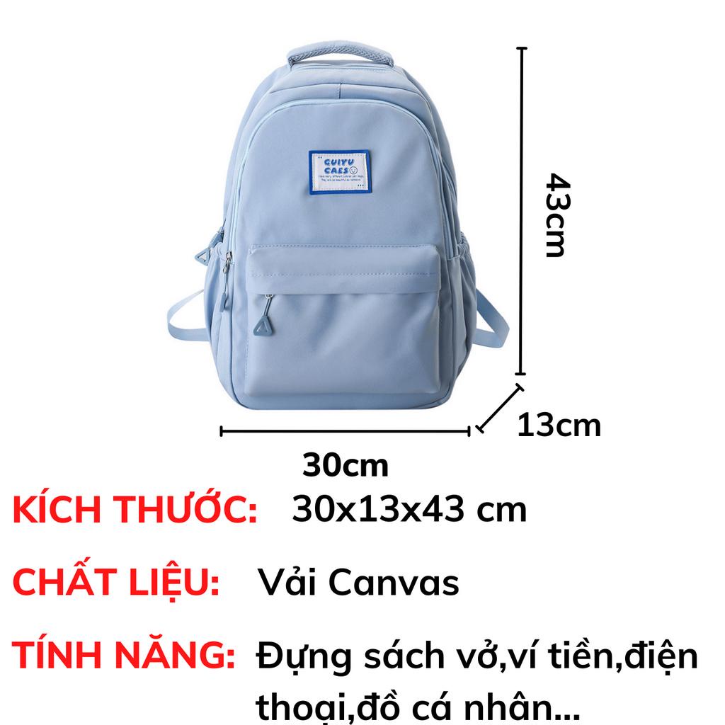 Balo nữ nam đẹp đi học ullzang chống nước cặp học sinh cấp 1 cấp 2 cấp 3 thời trang giá rẻ cao cấp  LADONA BL12