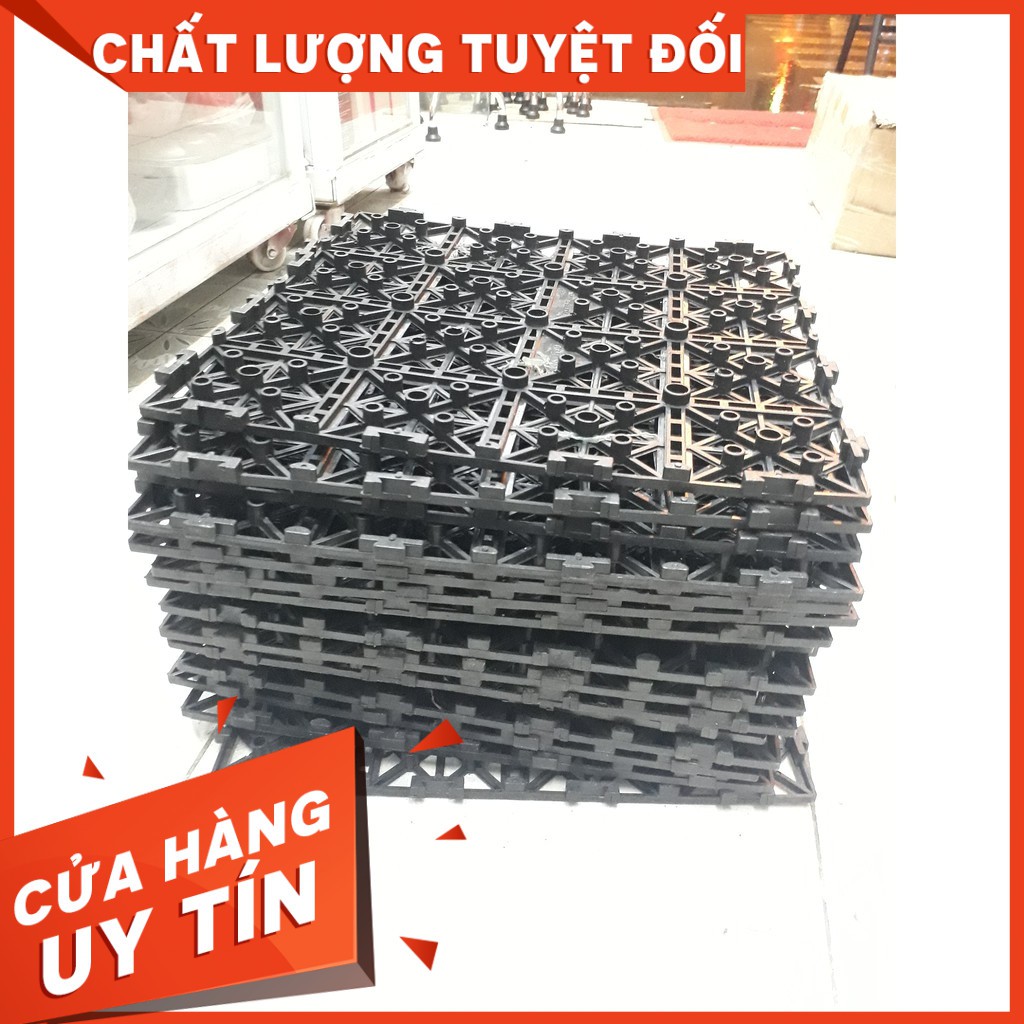combo 20 tấm Thảm nhựa ghép trải sàn nhà tắm chống trơn trợt 30X30 cm