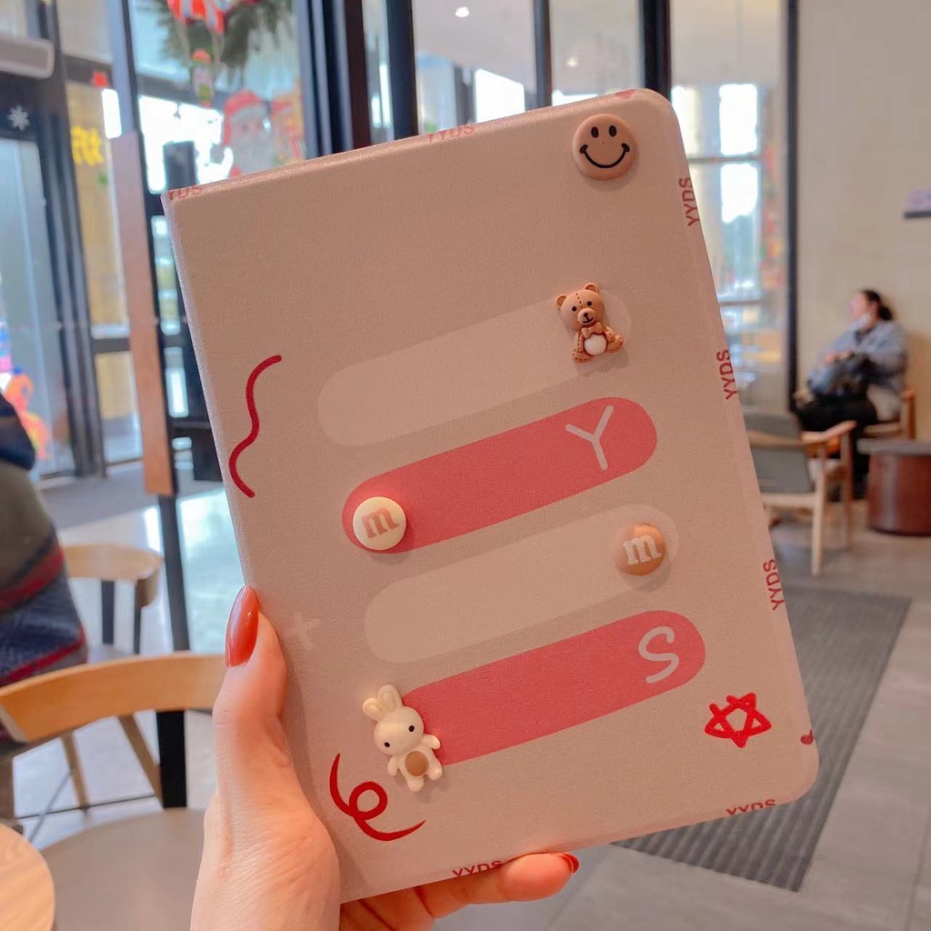 Ốp Máy Tính Bảng In Hình Gấu Hoạt Hình Cho Ipad 2/3/4 Mini 1/2/3/4/5 Air 1/2/3 5/6/7/8th Gen Ipad Air 4 Thế Hệ 9