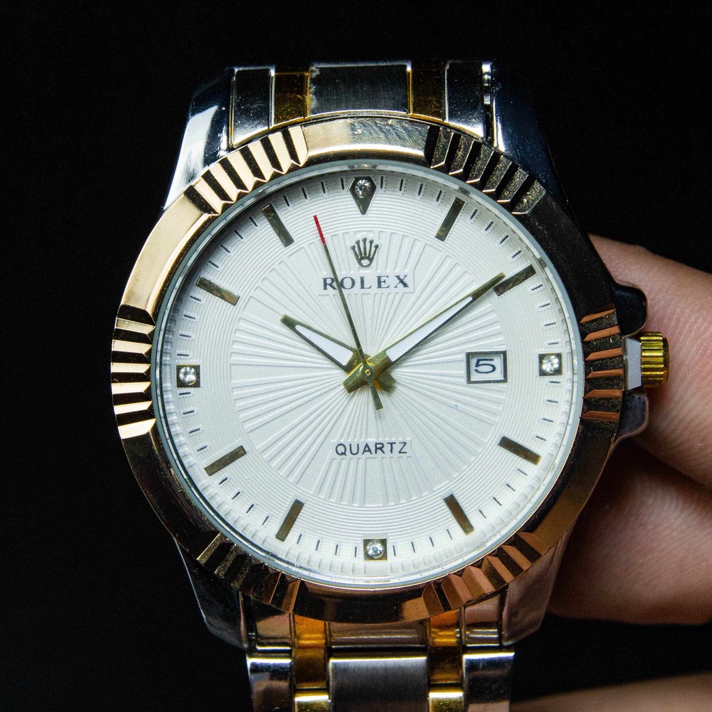 Đồng hồ nam dây thép Rolex dây thép cao cấp không gỉ mặt kính chống xước, chống nước sang trọng - Bảo hành 12 Tháng | BigBuy360 - bigbuy360.vn