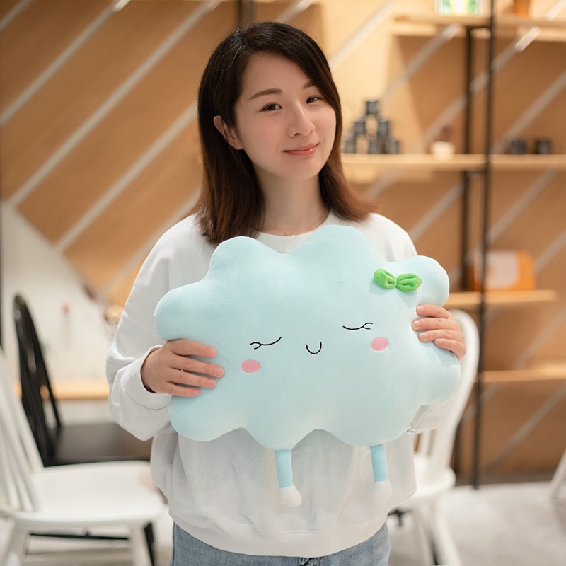 Gối Bông Hình Mặt Trời / Đám Mây / Mặt Trời Hoạt Hình Cỡ Lớn Thoải Mái Mềm Mại Làm Quà Tặng Sinh Nhật Cho