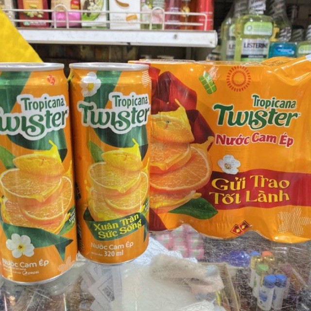 Nước Cam Ép Twister Lon 320ml