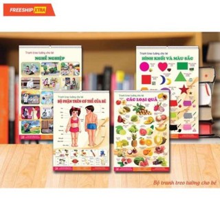 BỘ TRANH TREO TƯỜNG VỀ THẾ GIỚI XUNG QUANH 14 CHỦ ĐỀ CHO BÉ TỪ 06 THÁNG ĐẾN 6 TUỔI.