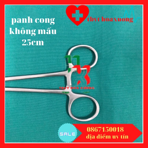 [Hàng Cao Cấp] Panh Cong Không Mấu 25cm Hàng Parkistan-Pen Y Tế