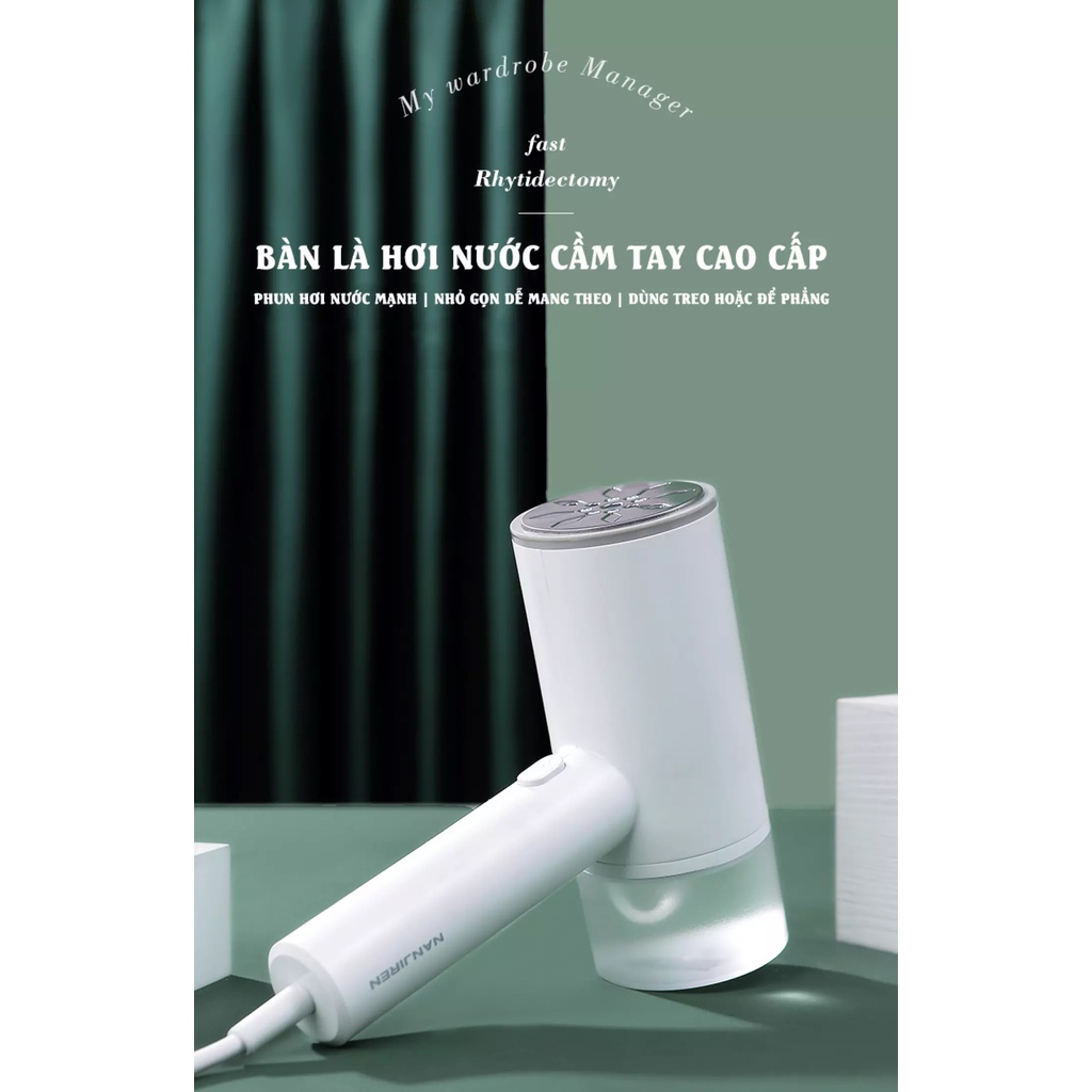 Bàn ủi hơi nước cầm tay, bàn là phun hơi nước mini gia đình kiểu cầm tay nhỏ gọn, là ủi nhanh chóng, công suất lớn 1200W