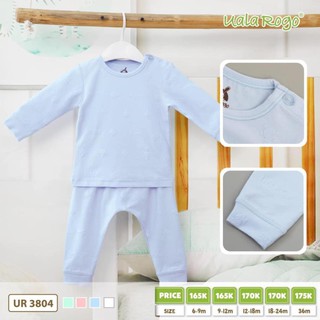 (Ualarogo) Bộ dài tay cài vai hè thu chất Modal thoáng mátUR3804