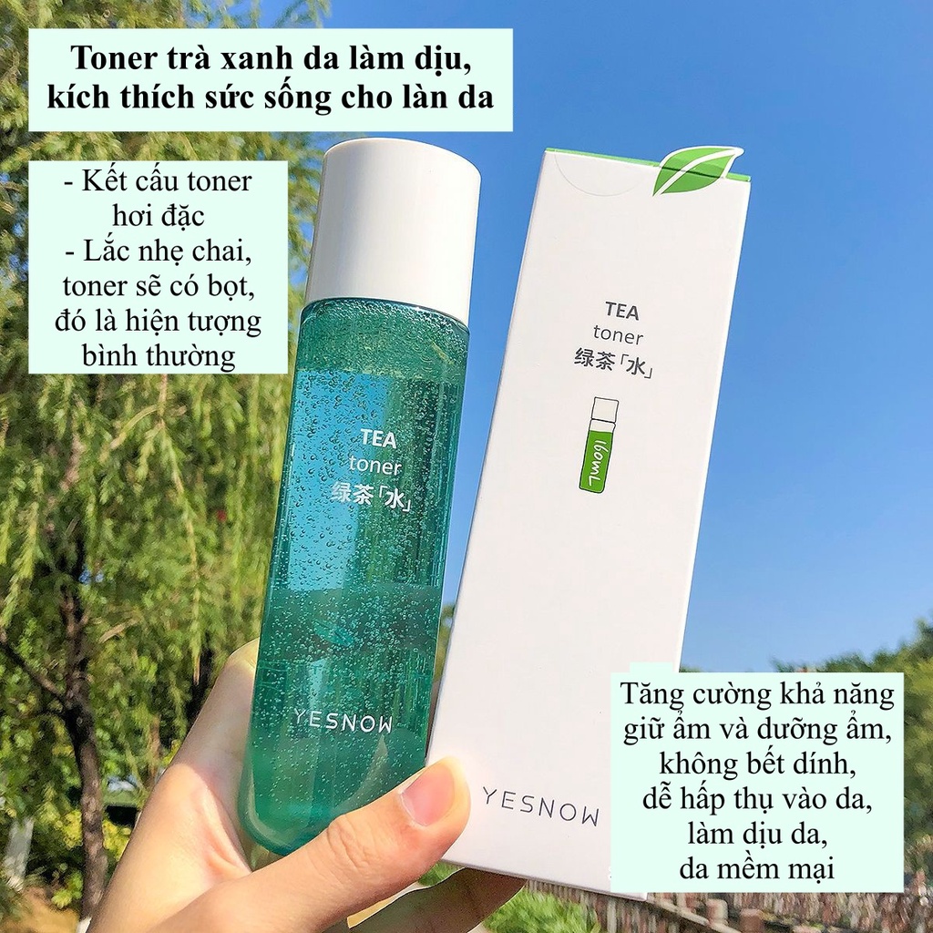 Toner, nước hoa hồng TEA 160ml giúp da sạch sâu da mặt, cấp ẩm, dưỡng trắng, thu nhỏ lỗ chân lông, ngăn ngừa mụn SPU225