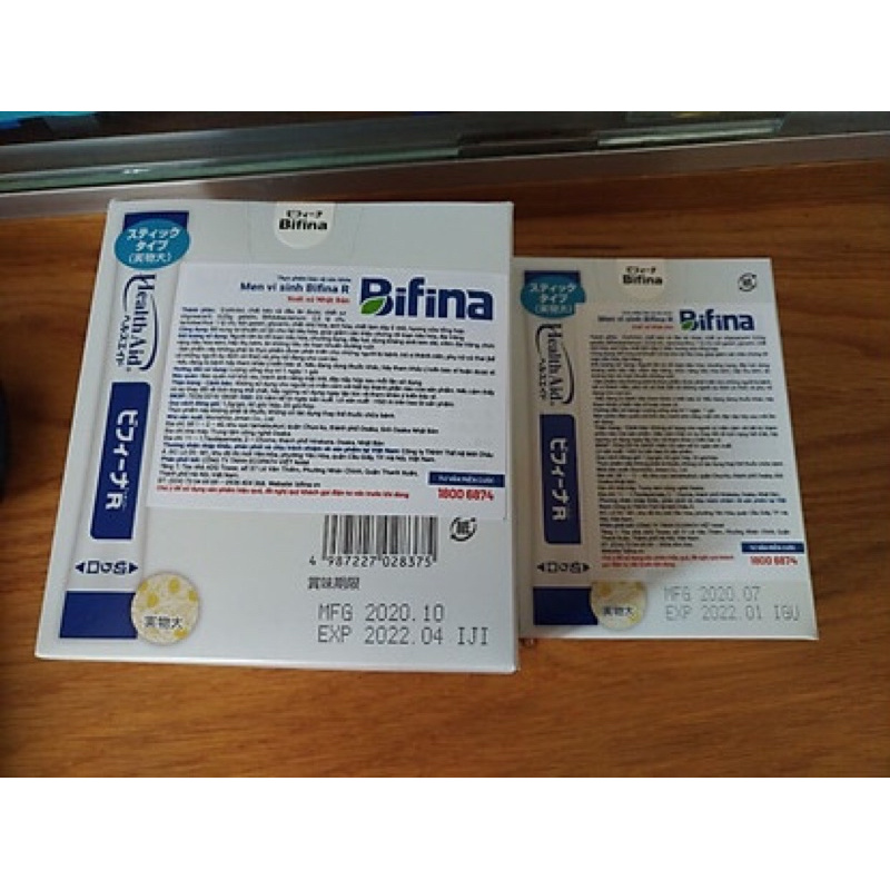 Men vi sinh Bifina R 20 gói - 60 gói - Dành cho người bị viêm đại tràng, rối loạn tiêu hóa