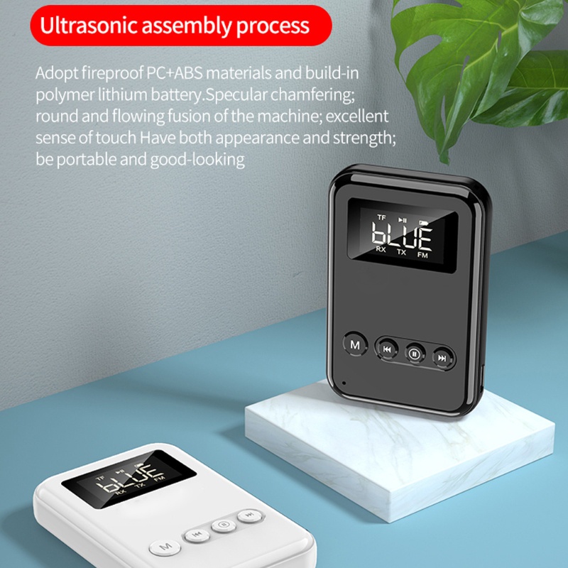 Bộ Truyền Nhận Tín Hiệu Bluetooth 5.0 FM 5 Trong 1 TF MP3 Có Màn Hình Hiển Thị Cho PC TV Xe Hơi