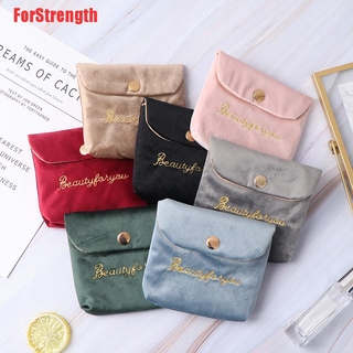 Túi đựng mỹ phẩm bằng vải nhung tiện dụng khi đi du lịch