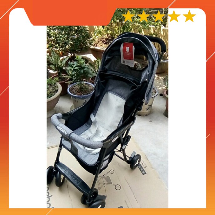 Xe đẩy du lịch siêu nhẹ Seebaby QQ2 (chế độ nằm + ngồi) lưng nằm bằng lưới NHIỀU MÀU