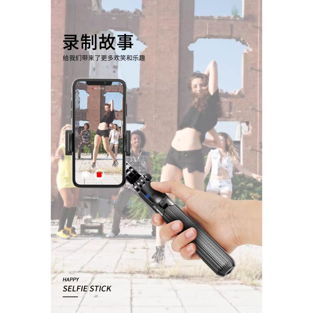 [HÀNG HÓT] Gậy chống Rung Gimbal Stabilizer L08, Có 3 chân đỡ, Tặng kèm nút bấm BLT hàng cao cấp sịn sò | BigBuy360 - bigbuy360.vn