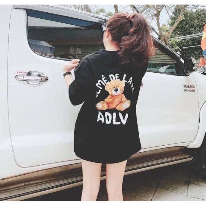 Áo Thun Tay Ngắn Cổ Tròn ADLV Cam kết chính hãng Tee ADLV  - Áo Gấu Teddy Bear Chuẩn Auth
