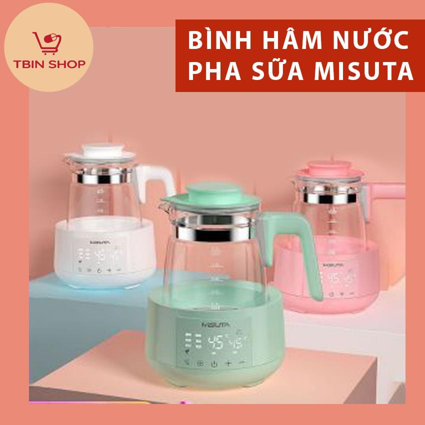 BÌNH HÂM NƯỚC PHA SỮA MISUTA THÔNG MINH, GIỮ NHIỆT, ĐIỀU KHIỂN TỪ XA, MÀN HÌNH CẢM ỨNG SIÊU ĐẸP