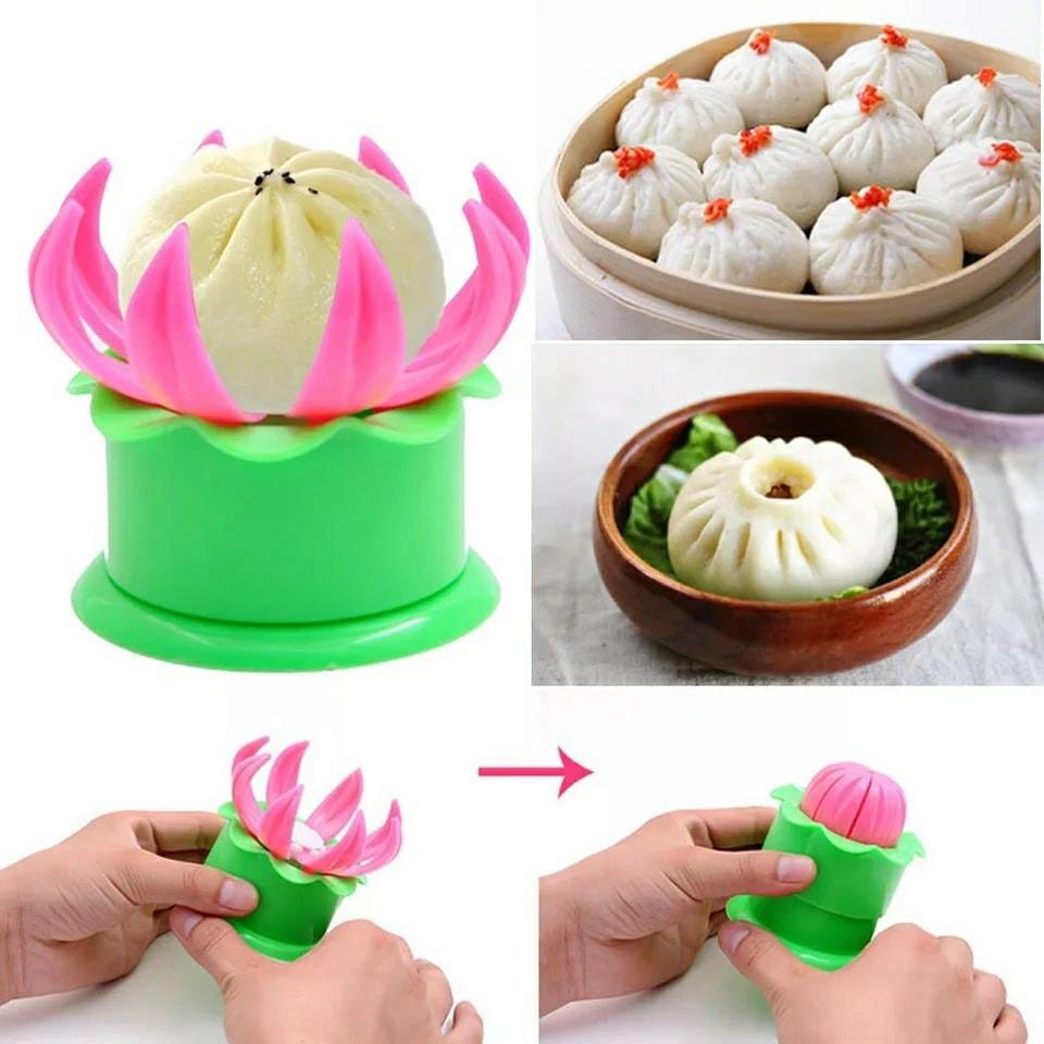 KHUÔN BÁNH BAO HÌNH HOA SEN TẠO RA NHỮNG CHIẾC BÁNH ĐẸP MẮT