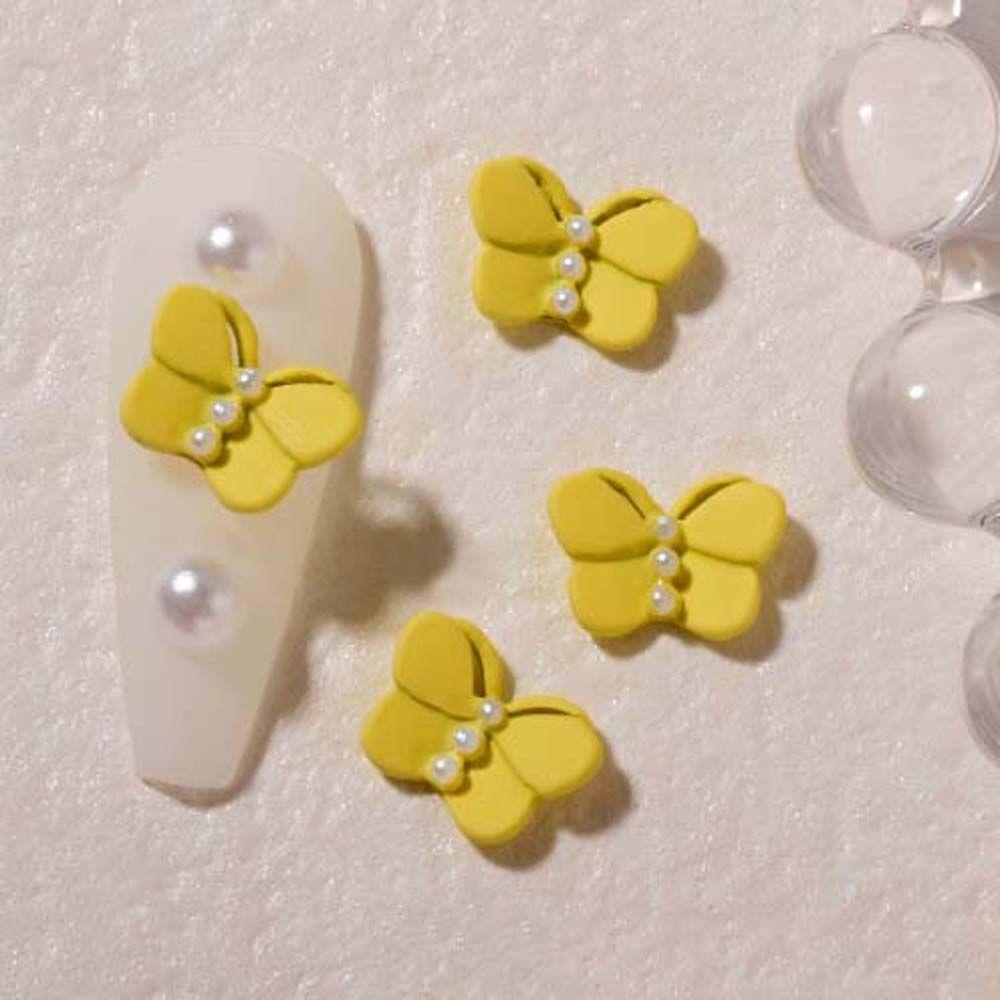 Phụ Kiện Trang Trí Móng Tay Hình Bướm Nhiều Màu Sắc Phụ Kiện Trang Trí Móng Tay 3D Ngọt Ngào Xinh Xắn