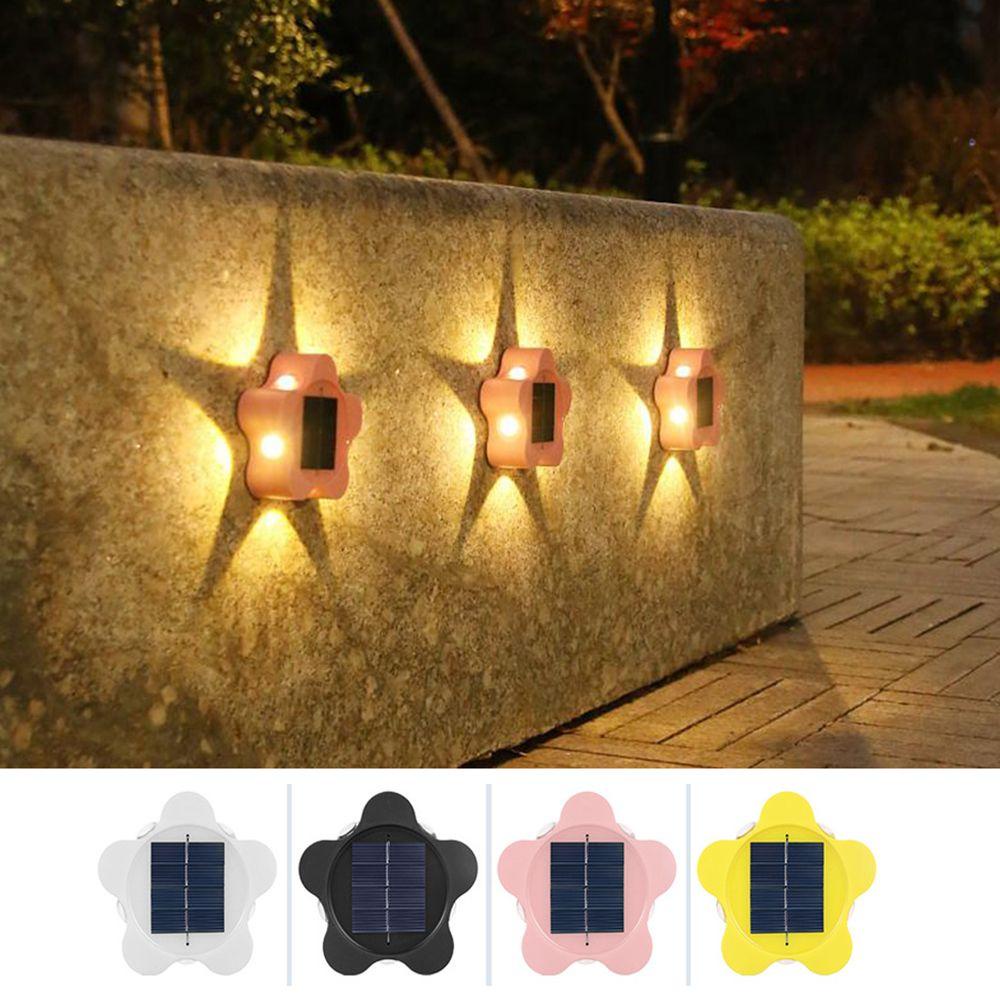 4 Đèn LED Gắn Tường Hình Hoa Mận Sử Dụng Năng Lượng Mặt Trời