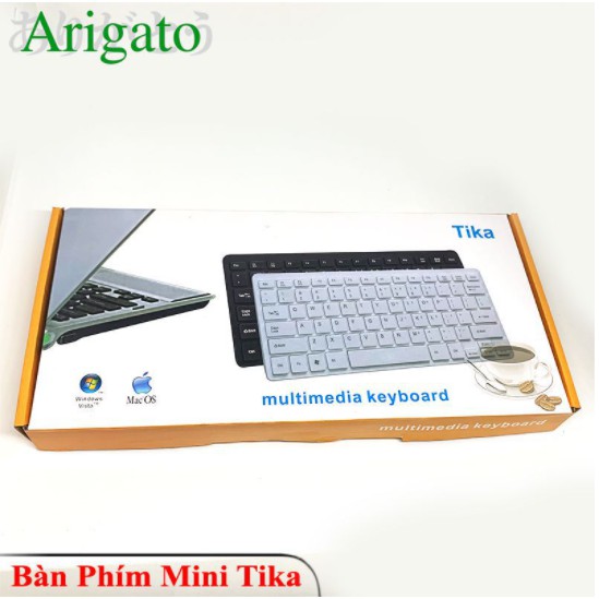 Bàn phím mini Tika nhỏ gọn cực tiện dụng.Bảo hành 6 tháng