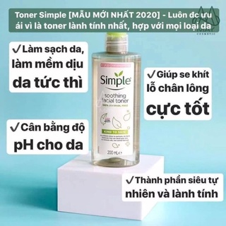 Combo 3 Món Dưỡng Da nhà Simple