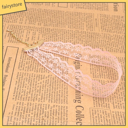 Vòng cổ choker ren hoa thiết kế gothic cho nữ