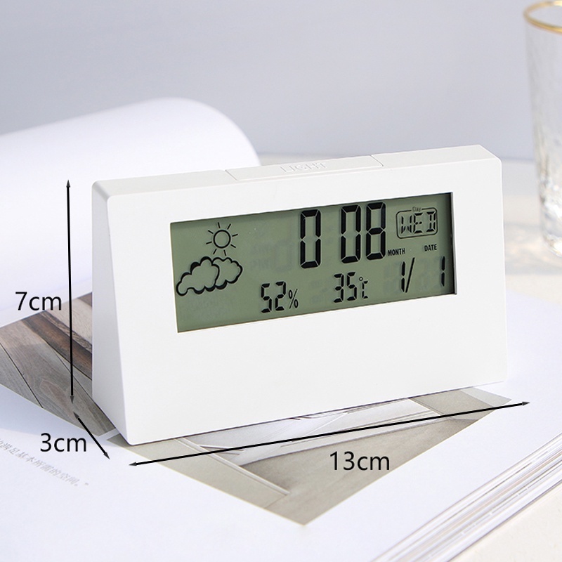 Đồng Hồ Kỹ Thuật Số Để Bàn Đa Chức Năng Trang Trí Bàn Học Văn Phòng Phẩm Điện Tử