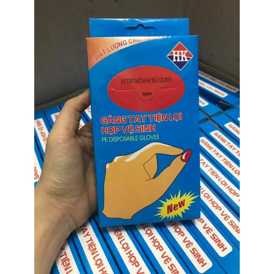 Găng tay nilong dùng 1 lần tiện lợi 100 chiếc