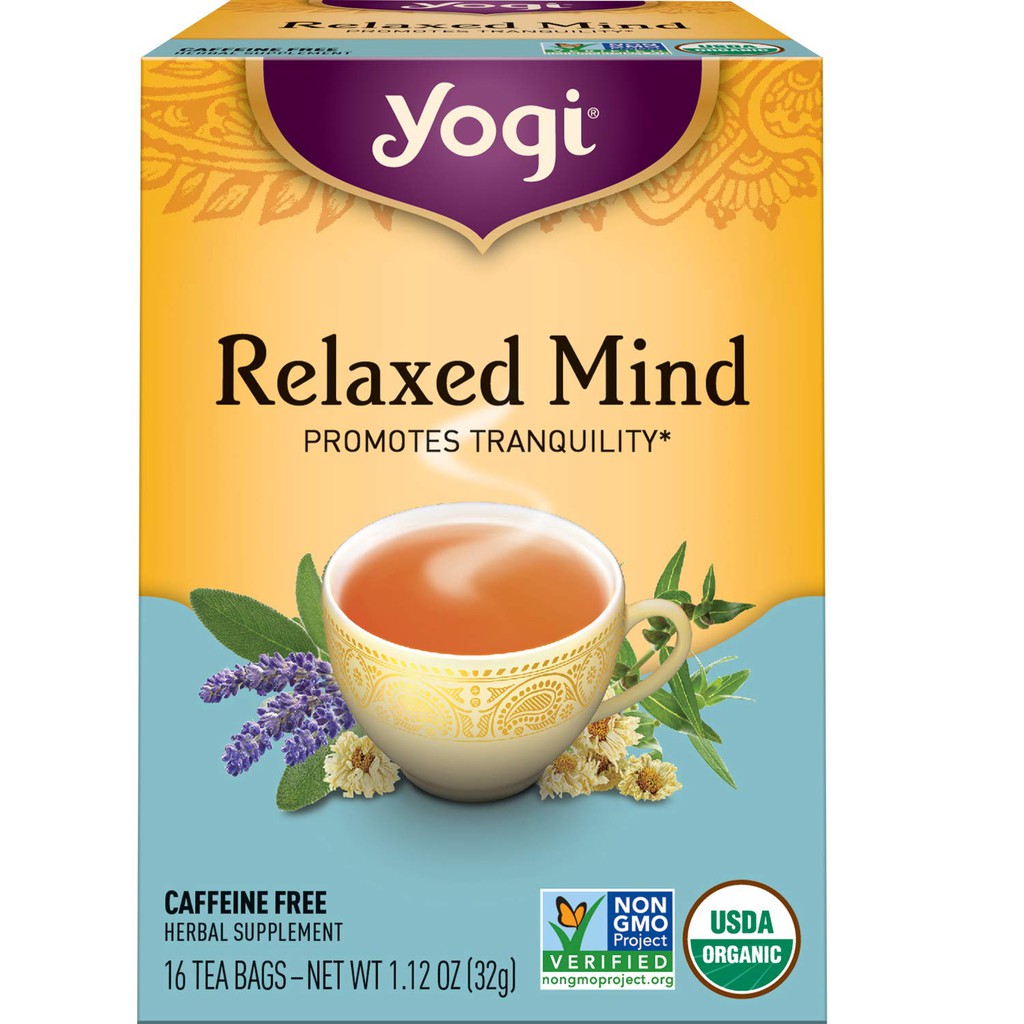 [Yogi 2023] Trà Hữu Cơ Giúp Tập Trung, Tâm Trí Thoải Mái - Yogi Tea Relaxed Mind