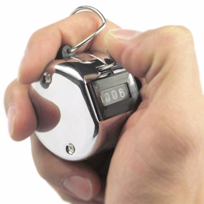 Đồng hồ kim loại nhỏ gọn dùng để đo số lần đánh golf tiện dụng