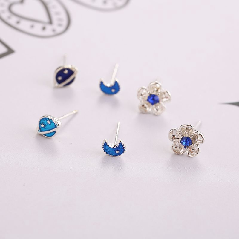 Set 12 Đôi Bông Tai Nhiều Kiểu Dáng Xinh Xắn Thời Trang Cho Nữ