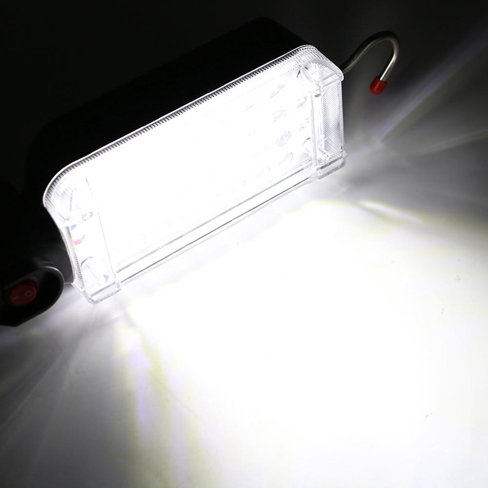 Đèn pha LED 34 bóng có nam châm với cổng sạc USB
