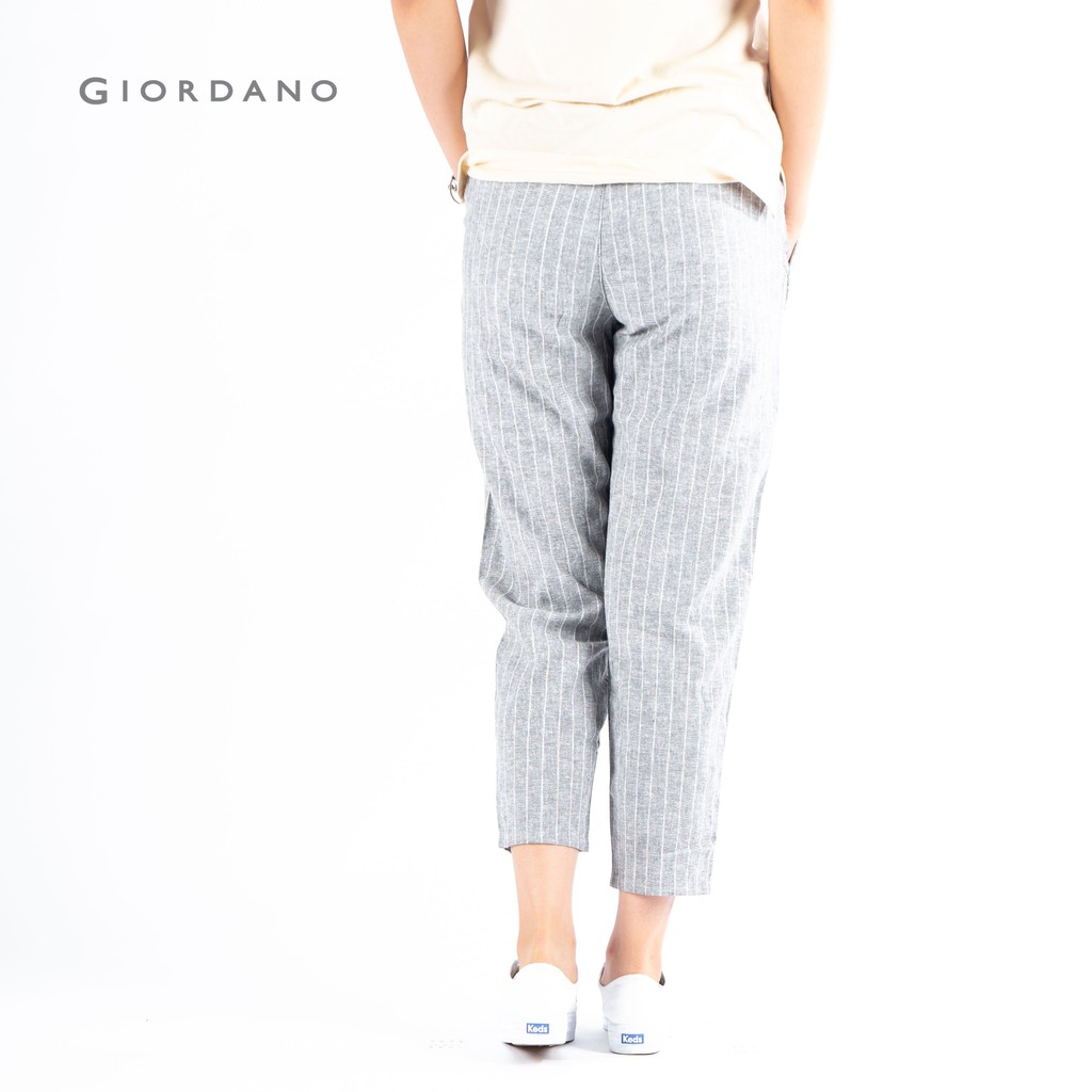 Quần tây lửng Linen Nữ Giordano 05420228