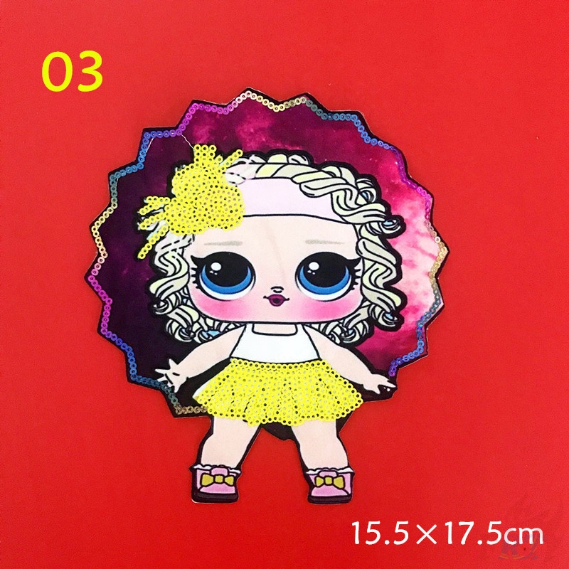 ☸ Game：LOL Suprise Patch ☸ 1Pc Sequins Girl Diy Sew On Patch（LOL Suprise - Series 04）