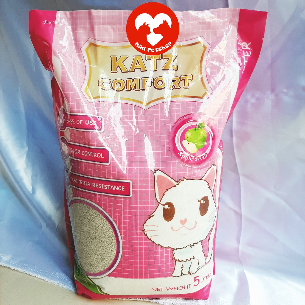 Cát Vệ Sinh Cho Mèo Cát Thái Lan Katz Comfort Túi 5 Lít 4.4Kg - Miki Petshop