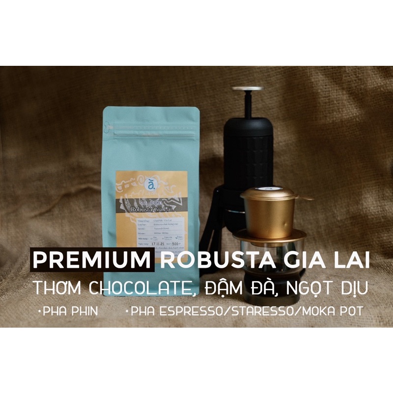Cafe Robusta Gia Lai Chất Lượng Cao (Pha máy/ Pha phin)