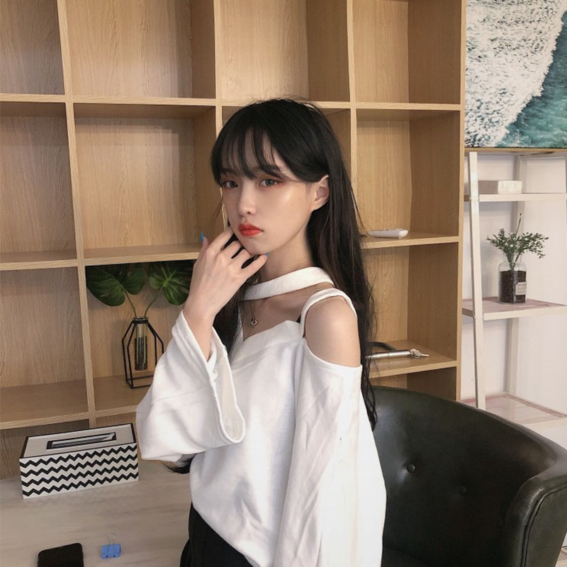 Áo Thun Dài Tay Cổ Tim Phong Cách Hàn Quốc 2020 Dành Cho Nữ | BigBuy360 - bigbuy360.vn