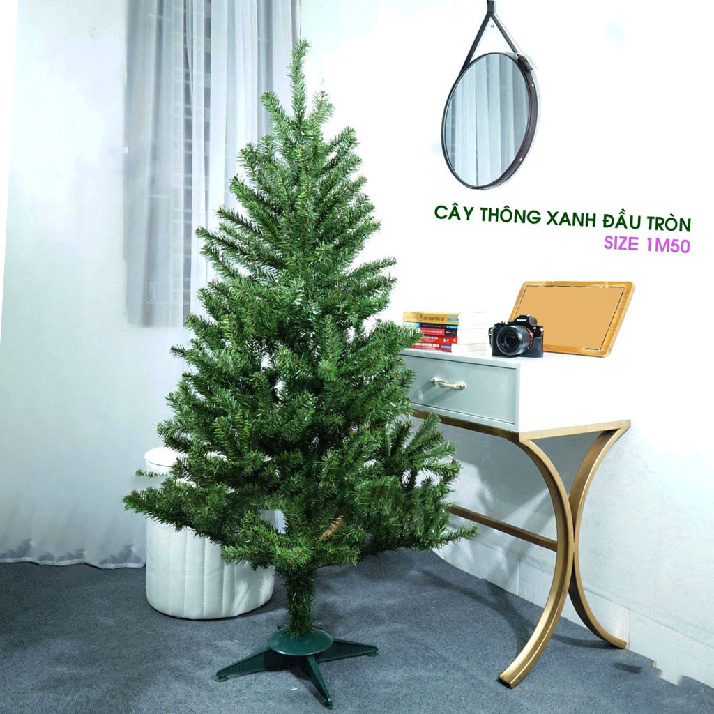 Cây thông giáng sinh 1m5 trang trí noel cho nhà cửa, phòng khách, phòng ngủ hàng Việt Nam chất lượng cao
