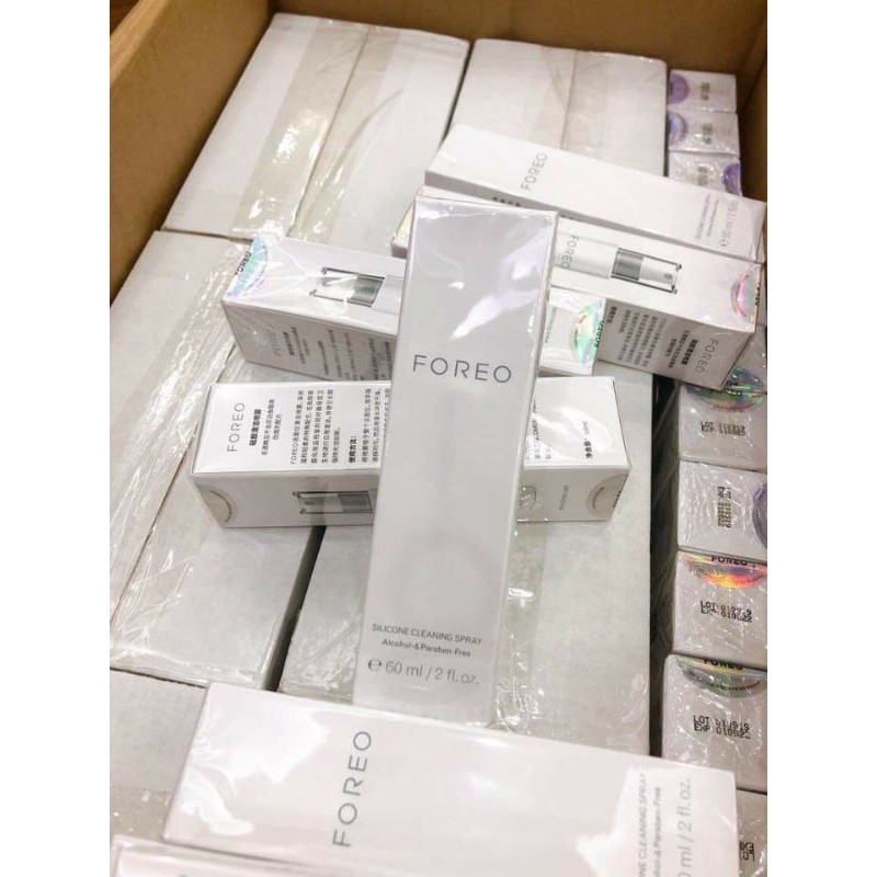 (Có sẵn) Chai xịt vệ sinh kháng khuẩn Foreo Silicone Cleaning Spray 60ml