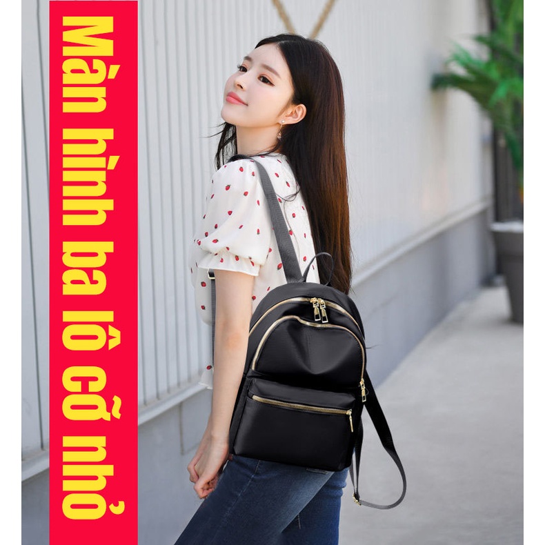 Balo Vải Oxford Chống Thấm Nước Màu Sắc Đơn Giản Thời Trang Cho Nữ