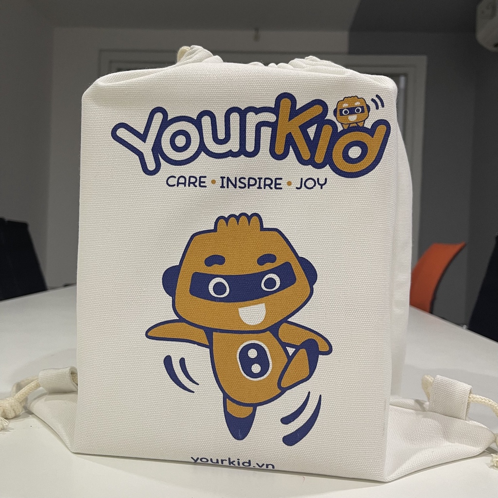 Balo túi rút in hình logo YourKid