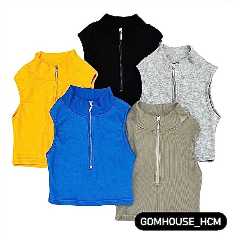 Áo dây kéo nhiều màu