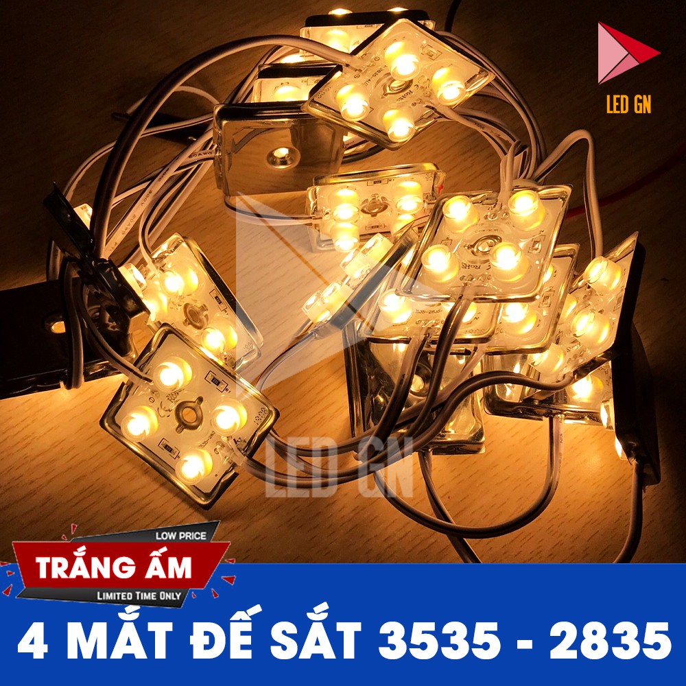LED Hắt 4 Bóng Đế Sắt 3535 - Chống Nước - CHIP LED 2835